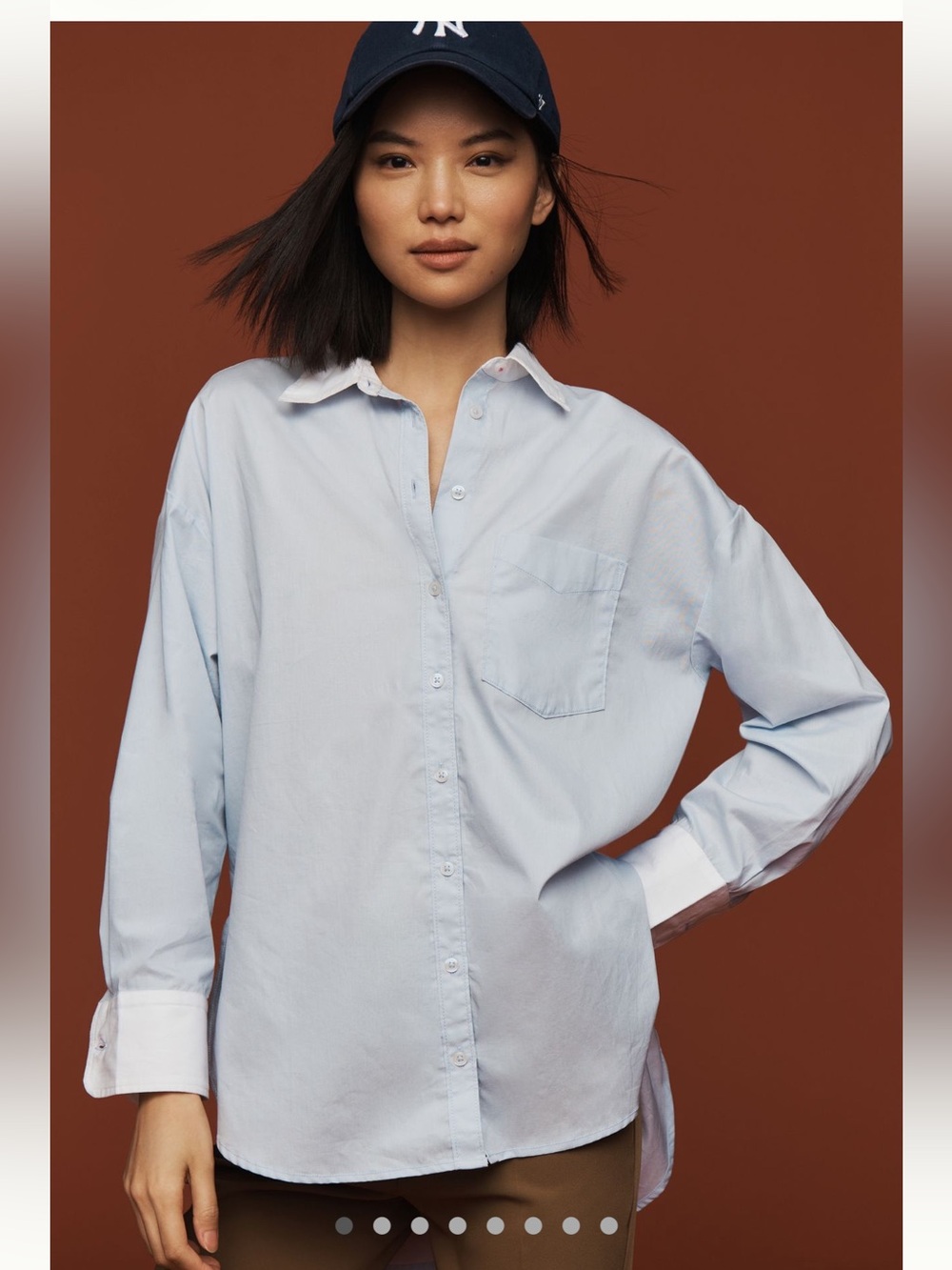 Maeve Bennett Light Blue Button-Down Shirt